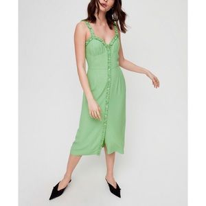 WILFRED | XS LEALIA HEARTTHROB GREEN DRESS ARITZIA